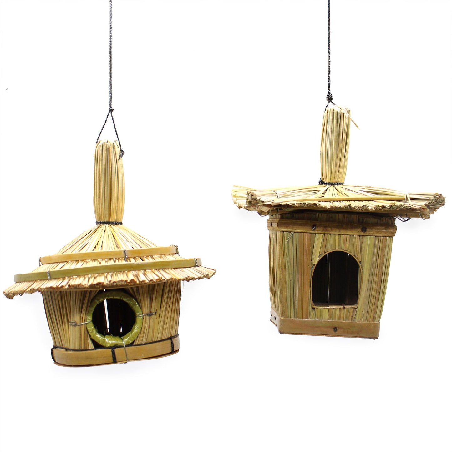 Small Square Sea grass Bird Box 18x13cm
