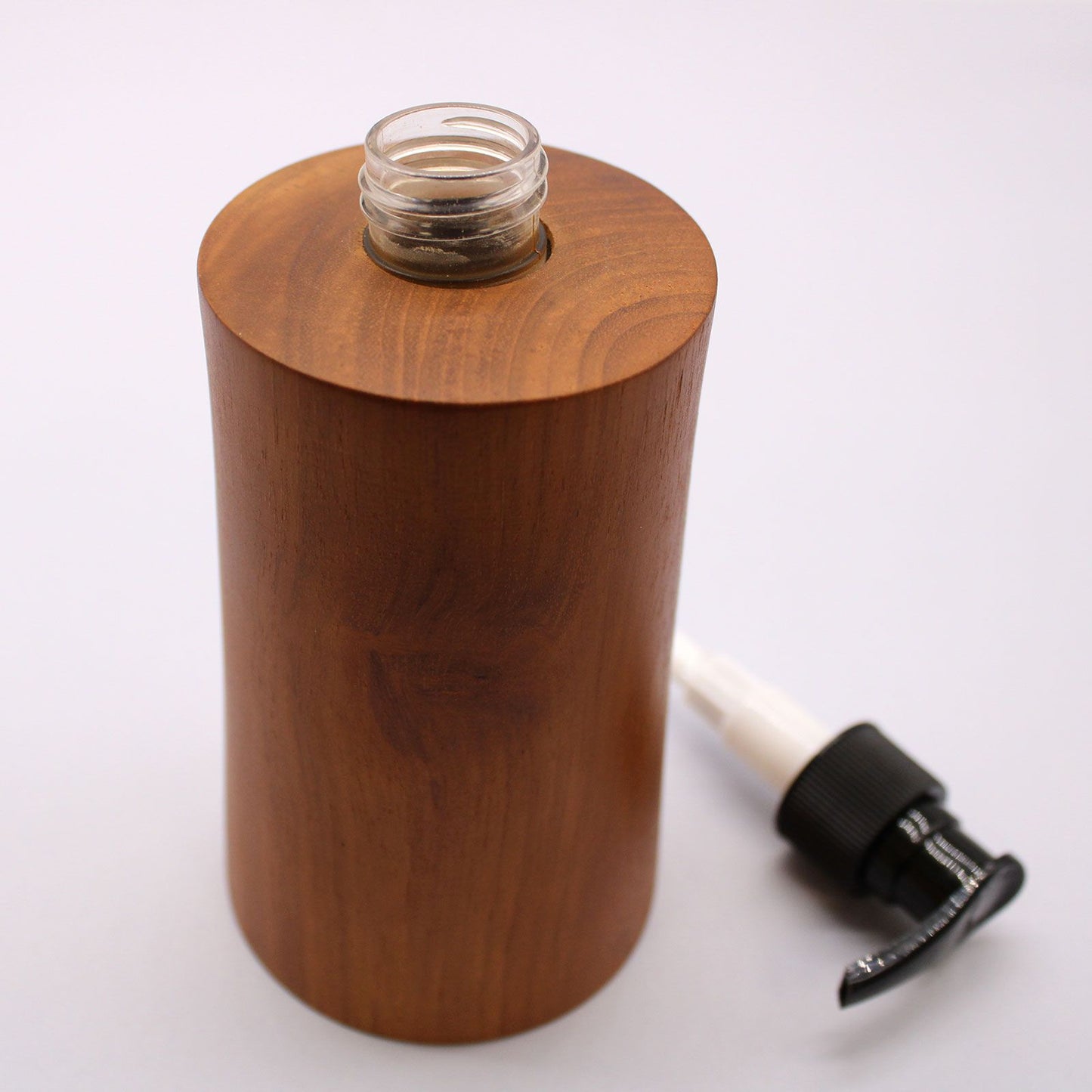 Natural Teak wood Soap Dispenser - Taper