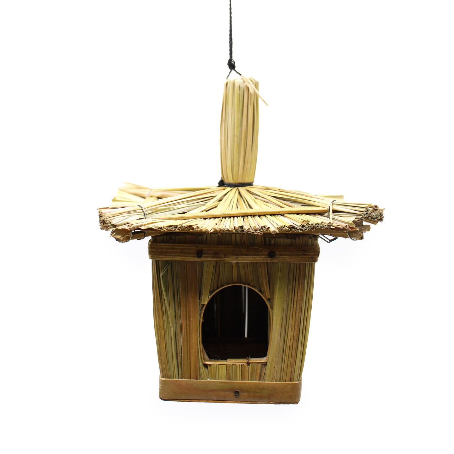 Small Square Sea grass Bird Box 18x13cm