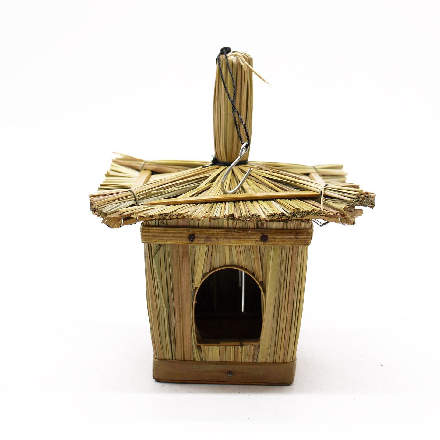 Small Square Sea grass Bird Box 18x13cm
