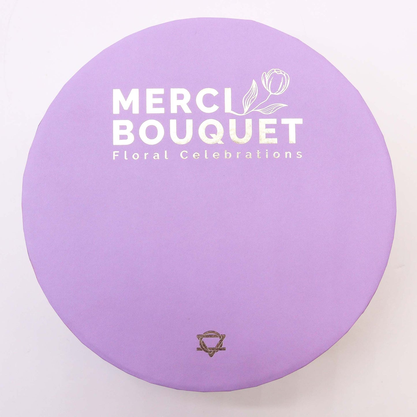 Soap Flowers Round Box - Lavender Rose & Carnation