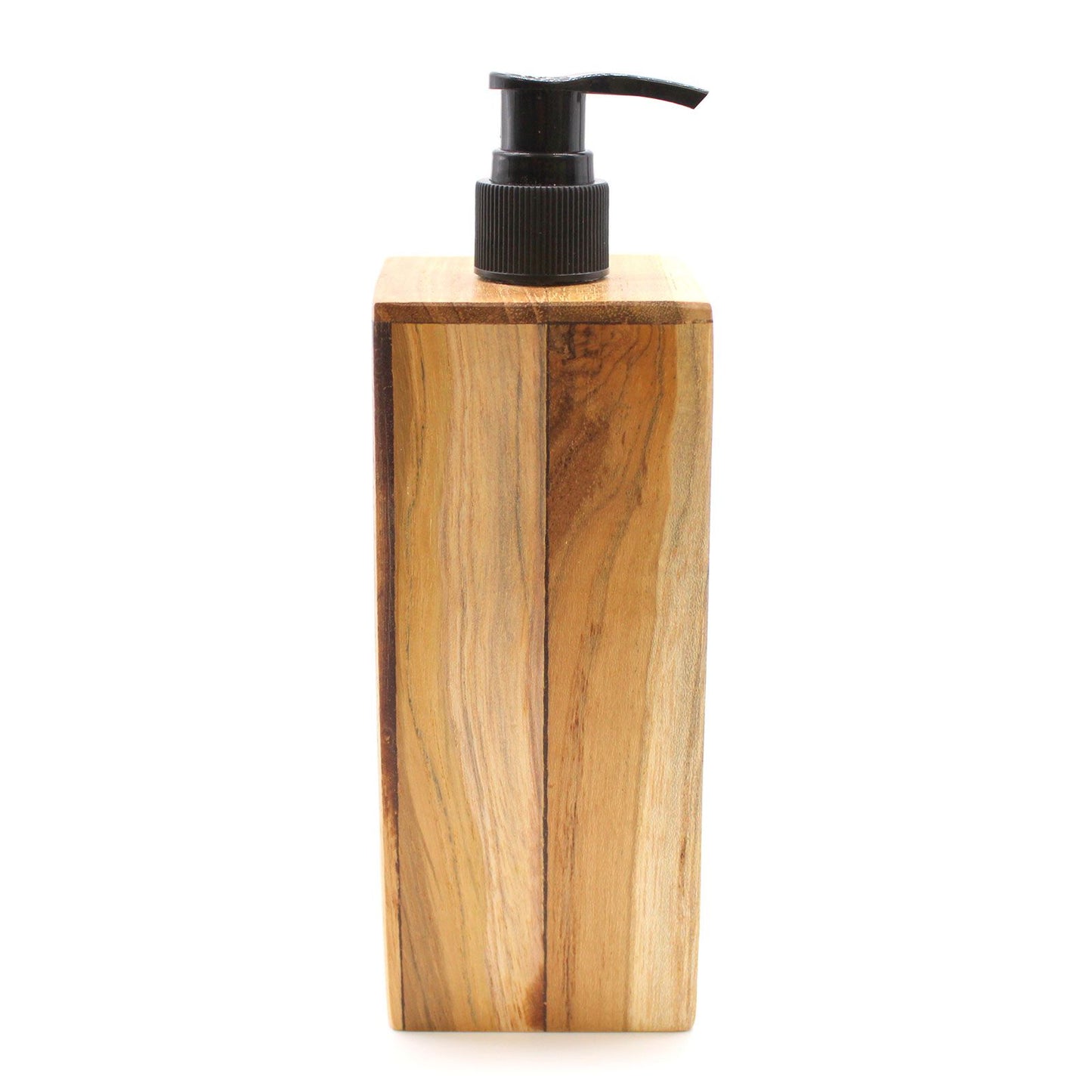 Natural Teak wood Soap Dispenser - Square