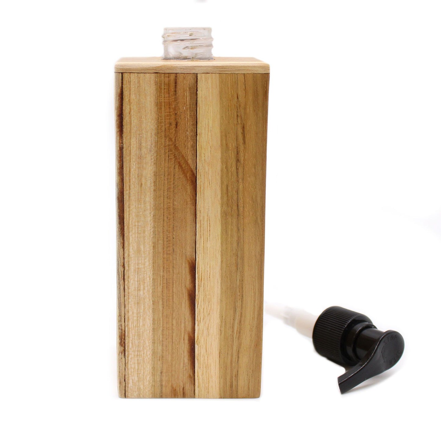 Natural Teak wood Soap Dispenser - Square