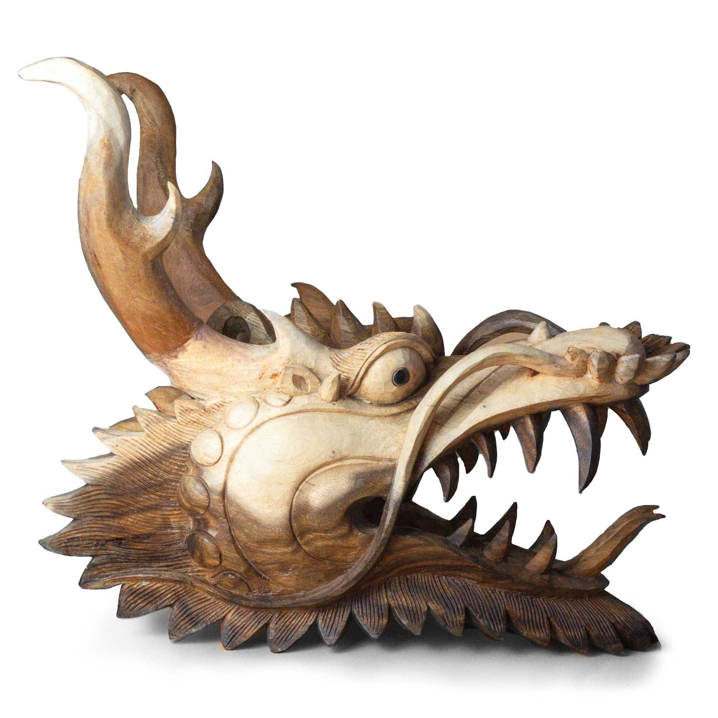 Dragon Head Carving - 30cm