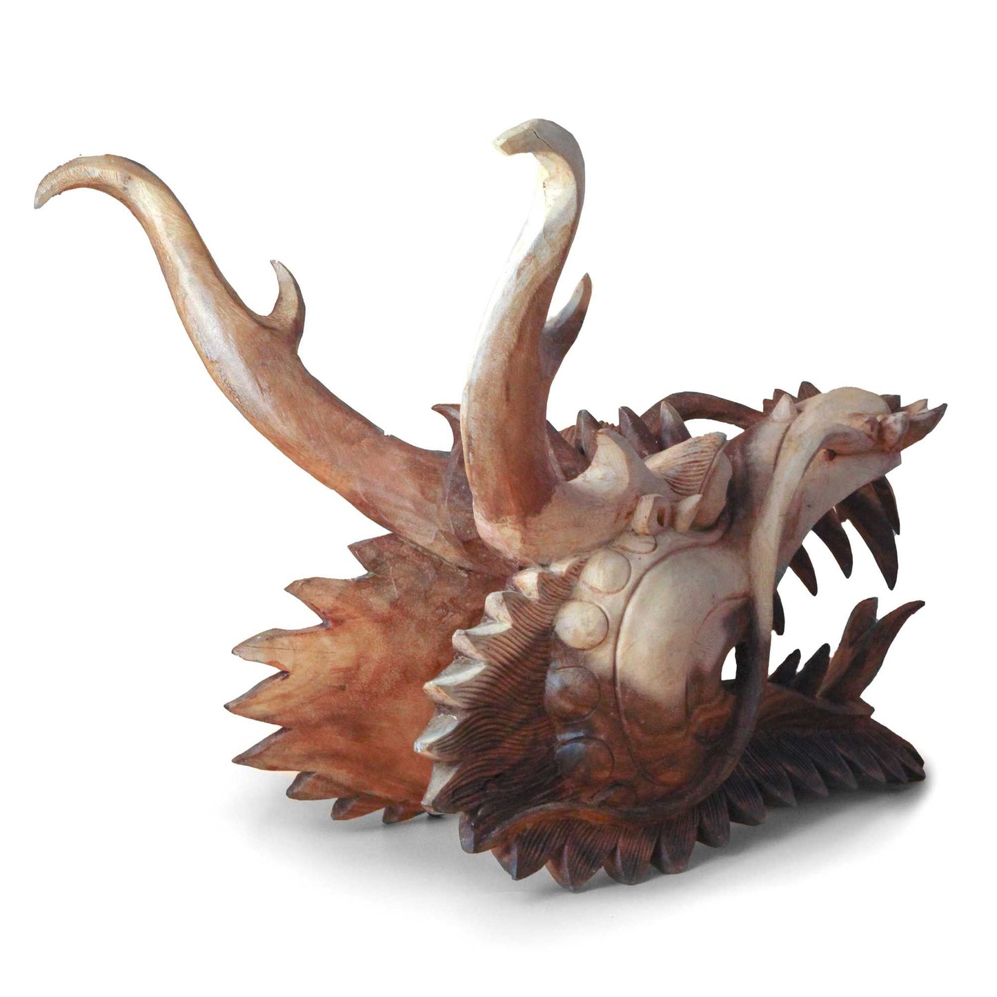 Dragon Head Carving - 30cm