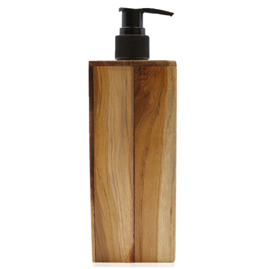 Natural Teak wood Soap Dispenser - Square